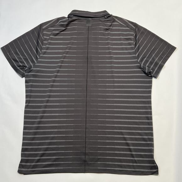 Nike Tiger Woods Polo Shirt Mens XL Black Striped Dri-Fit Golf BV0350-010 - Picture 15 of 16